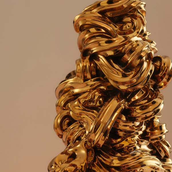 Soft Serve Tower (Gold Chrome), 2025