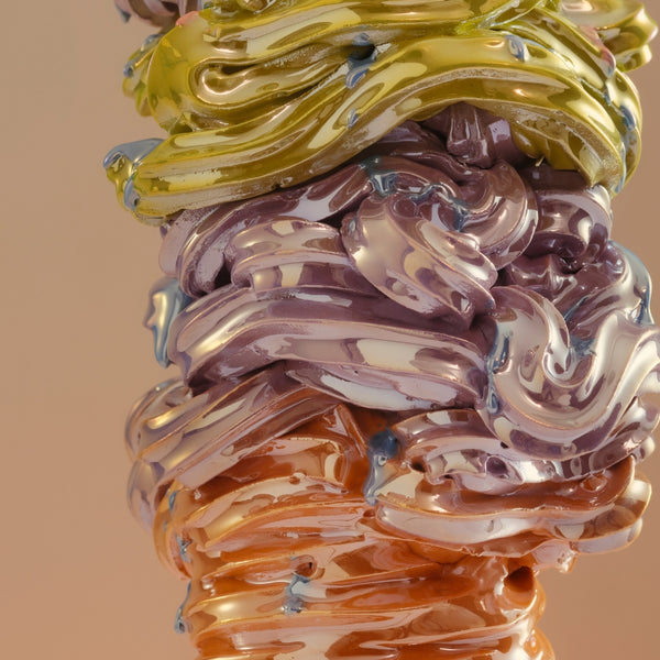 Soft Serve Tower (Green & Lavender), 2025