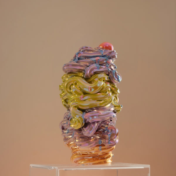 Soft Serve Tower (Green & Lavender), 2025