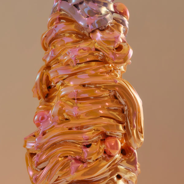 Soft Serve Tower (Orange & Lavender), 2025