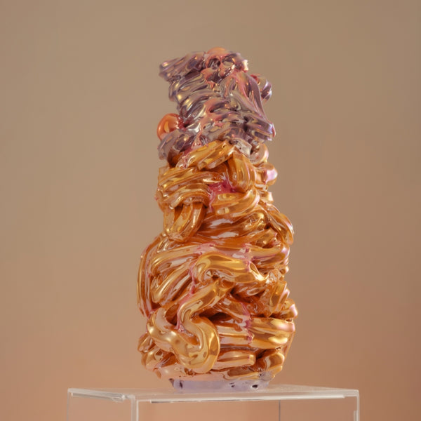 Soft Serve Tower (Orange & Lavender), 2025