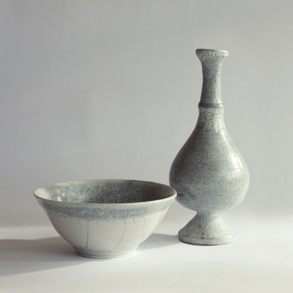 Crackle Glaze Pair, 2012