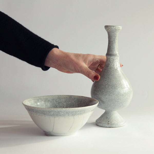 Crackle Glaze Pair, 2012