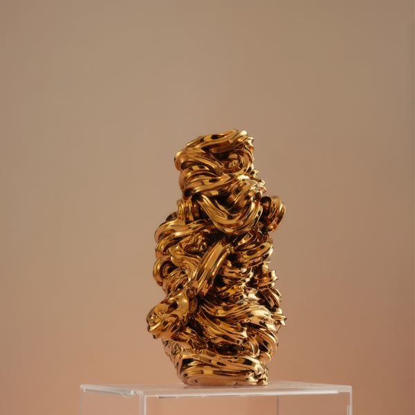Soft Serve Tower (Gold Chrome), 2025