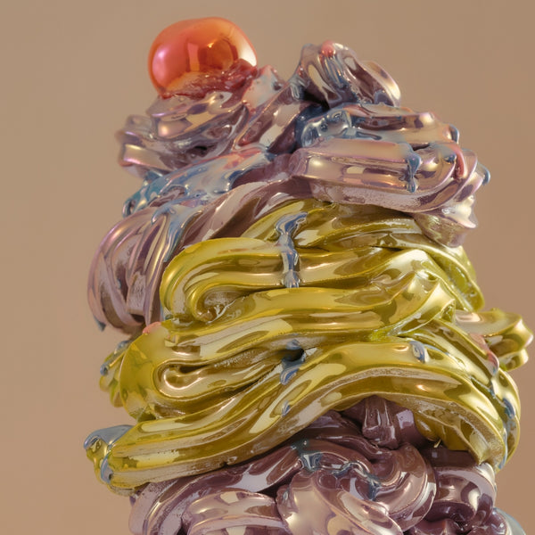 Soft Serve Tower (Green & Lavender), 2025