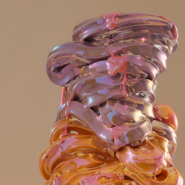 Soft Serve Tower (Orange & Lavender), 2025